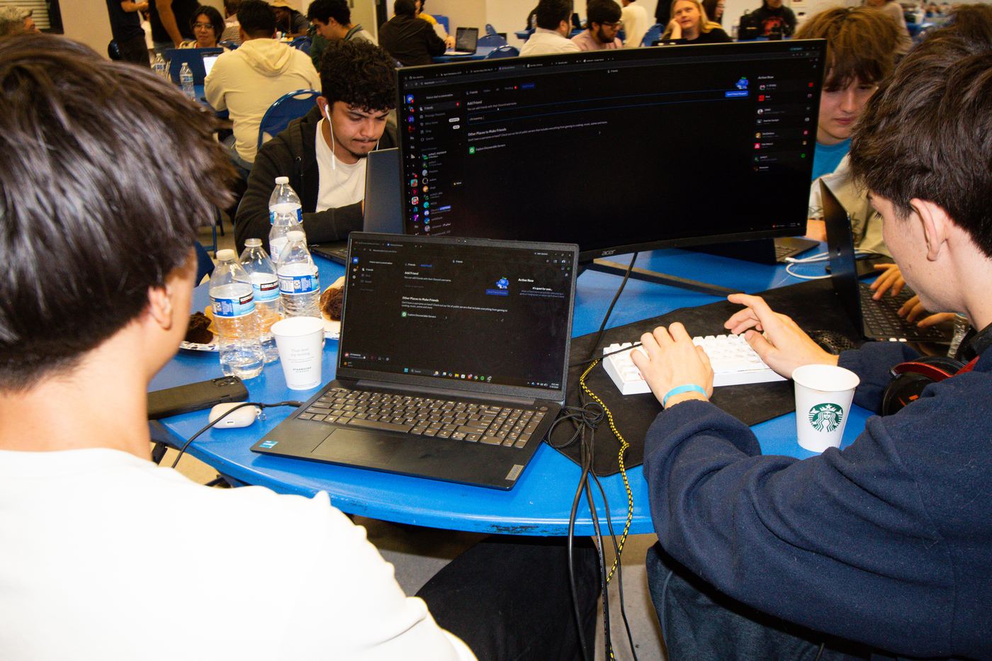 Students coding at Hack the Valley